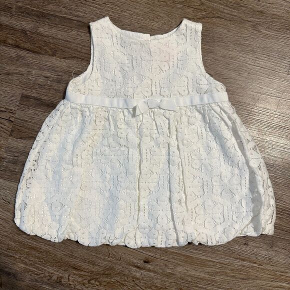 Lilly Pulitzer Baby Girls 12-18 Months Eyelet White Dress Lace Sleeveless - Picture 1 of 4
